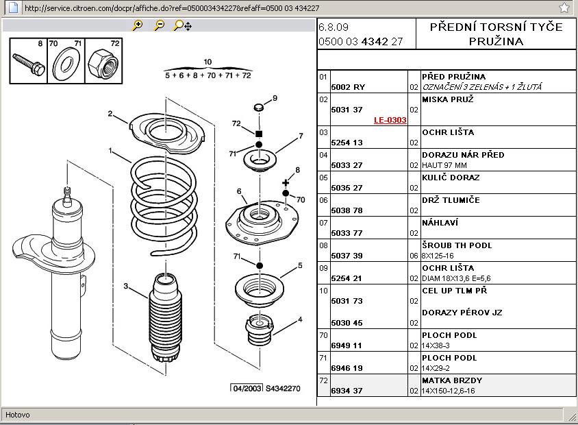 xsara modra - predny tlmic - ulozenie.JPG